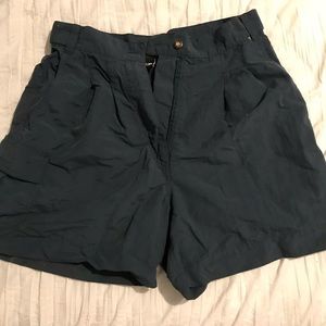 Green hiking shorts